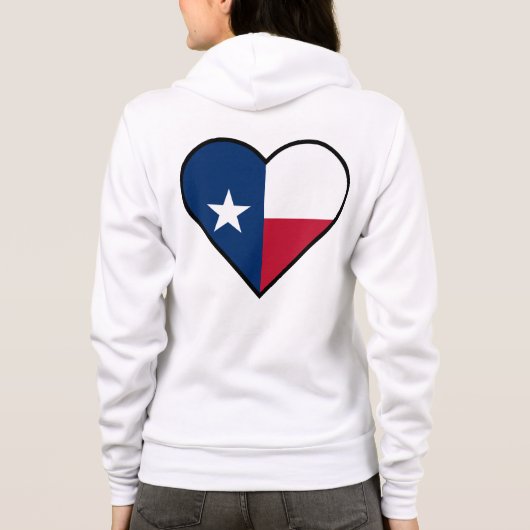 HERZGESTELLTE TEXASFLAGE HOODIE (Rückseite)