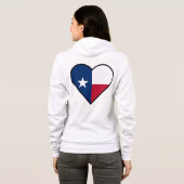 HERZGESTELLTE TEXASFLAGE HOODIE (Schwarz voll)