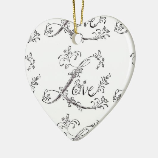 HERZGESTELLTE "WAHRE LIEBE" CHRISTMAS ORNAMENT (Links)