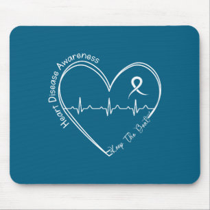 Herzgesundheit Herzkrankheit Bewusstsein Herzschla Mousepad