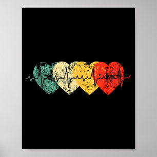Herzgesundheit Herzkrankheit Bewusstsein Herzschla Poster
