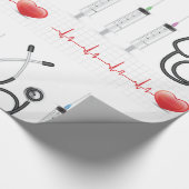Herzgesundheit Herzmedizin Geschenkpapier (Ecke)