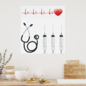 Herzgesundheit Herzmedizin Poster (Küche)