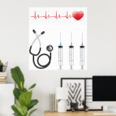 Herzgesundheit Herzmedizin Poster (Heimbüro)