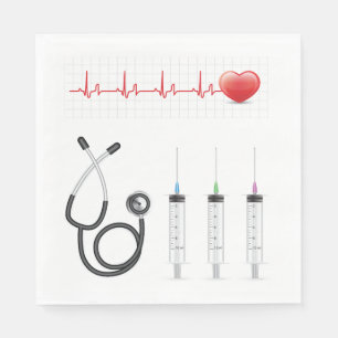 Herzgesundheit Herzmedizin Serviette