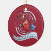 Herzgesundheit Keramikornament (Links)