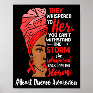 Herzgesundheit Schwarze Frauen Melanin Herzkrankhe Poster