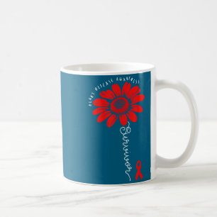 Herzgesundheits-Überlebender Herzkrankheit-Bewusst Kaffeetasse