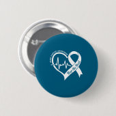 Herzgesundheitsmonat Herzerkrankung CHD Bewusstsei Button (Vorne & Hinten)