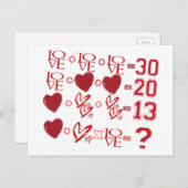 Herzgleichung Feiertagspostkarte (Vorne/Hinten)