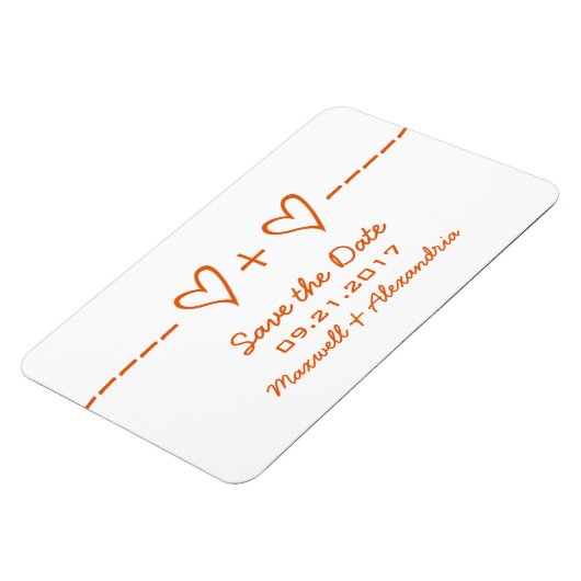 Herzgleichung Speichern Sie das Datumsfenster, Ora Magnet (Linke Seite)