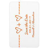 Herzgleichung Speichern Sie das Datumsfenster, Ora Magnet (Vertikal)