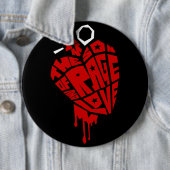 Herzgranate "Sohn der Wut und Liebe" Button (Beispiel)