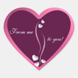 Herzgrenze Herz-Aufkleber