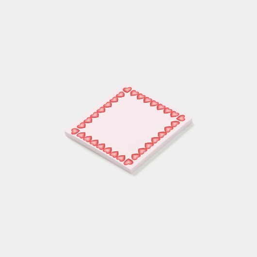 Herzgrenze Post-it Klebezettel (angewinkelt)