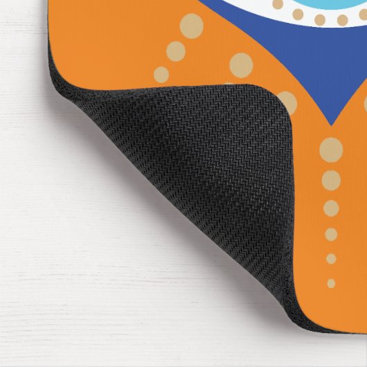 Herzgriechisches Böses Auge Mousepad (Ecke)