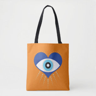 Herzgriechisches Böses Auge Tasche