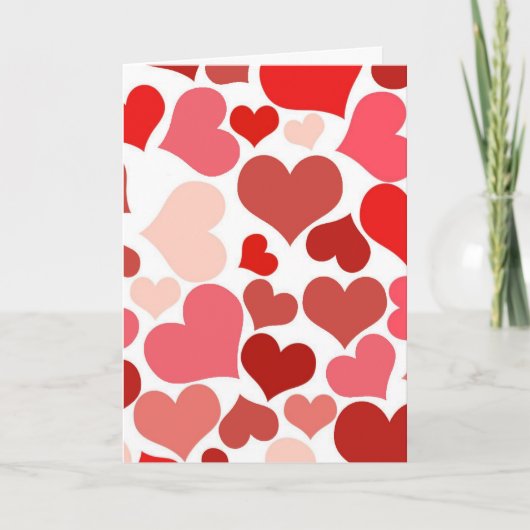 Herzgrußkarte Karte (Vorderseite)