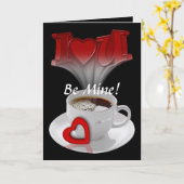 Herzgrußkarte Karte (Gelbe Blume)