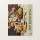 Herzhaftes Erntedankfest-Essen Puzzle (Vertikal)
