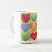 Herzhintergrund Kaffeetasse (Vorderseite Links)