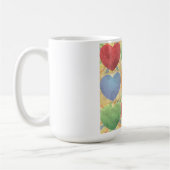 Herzhintergrund Kaffeetasse (Links)