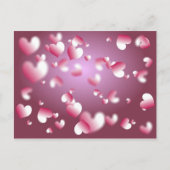 Herzhintergrund Postkarte (Vorderseite)