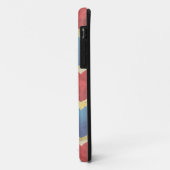 Herzhintergrund und Monogramm Case-Mate iPhone Hülle (Hinten/Links)