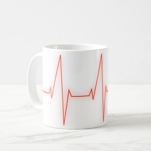 Herzimpuls Kaffeetasse (Vorderseite Links)