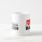 Herzinfarkt Bacon Funny Mug Kaffeetasse (Mittel)