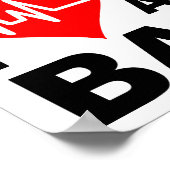 Herzinfarkt Bacon Funny Poster (Ecke)