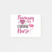 Herzinfarkt Flamingo Krankenschwester Woche Post-it Klebezettel (Vorderseite)