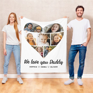 Herzinfarkt Foto Instagram Collage Fleecedecke