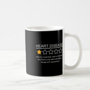 Herzinfarkt mit einem Stern Funny Heart Disease A Kaffeetasse