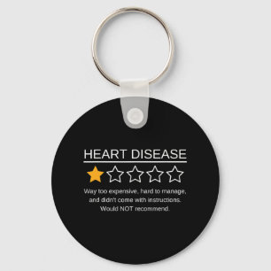Herzinfarkt mit einem Stern Funny Heart Disease A Schlüsselanhänger