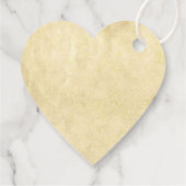 Herzinfarkt mit Olivenöl Liebe Rustikale Hochzeit Geschenkanhänger (Rückseite)