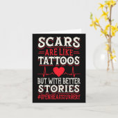 Herzinfarkt Operation Byp Bewusstsein Herz stolz M Karte (Gelbe Blume)