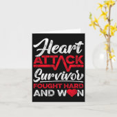 Herzinfarkt-Überlebende Faught und Won Red Ribb Karte (Gelbe Blume)