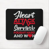 Herzinfarkt-Überlebender kämpfte hart und gewann r Mousepad (Mit Mouse)