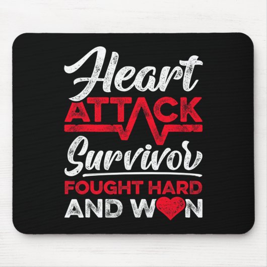 Herzinfarkt-Überlebender kämpfte hart und gewann r Mousepad (Vorne)