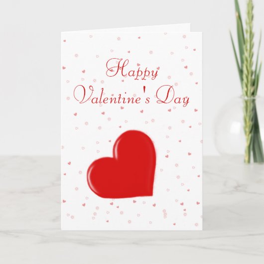 Herzinfarkt Valentinstag Feiertagskarte (Vorderseite)