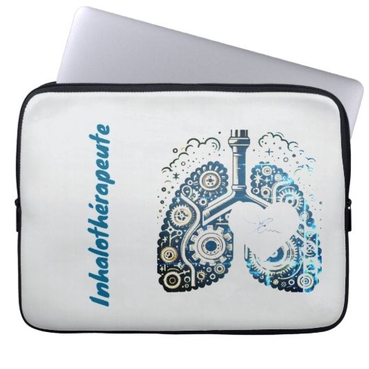 Herzinhalator Laptopschutzhülle (Vorderseite)