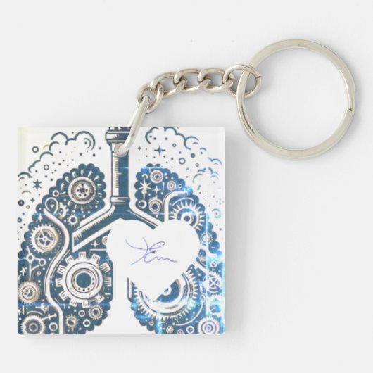 Herzinhalator Schlüsselanhänger (Rückseite)