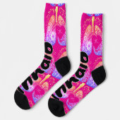 Herzinhalator Socken (Linkes Detail)