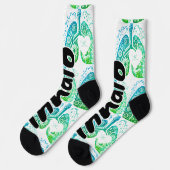 Herzinhalator Socken (Linkes Detail)