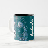 Herzinhalator Zweifarbige Tasse (Vorderseite Links)