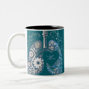 Herzinhalator Zweifarbige Tasse