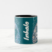 Herzinhalator Zweifarbige Tasse (Mittel)
