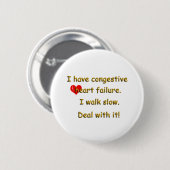 Herzinsuffizienz Button (Vorne & Hinten)