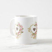 Herzkaffee Bean geformt Tasse (Vorderseite Links)